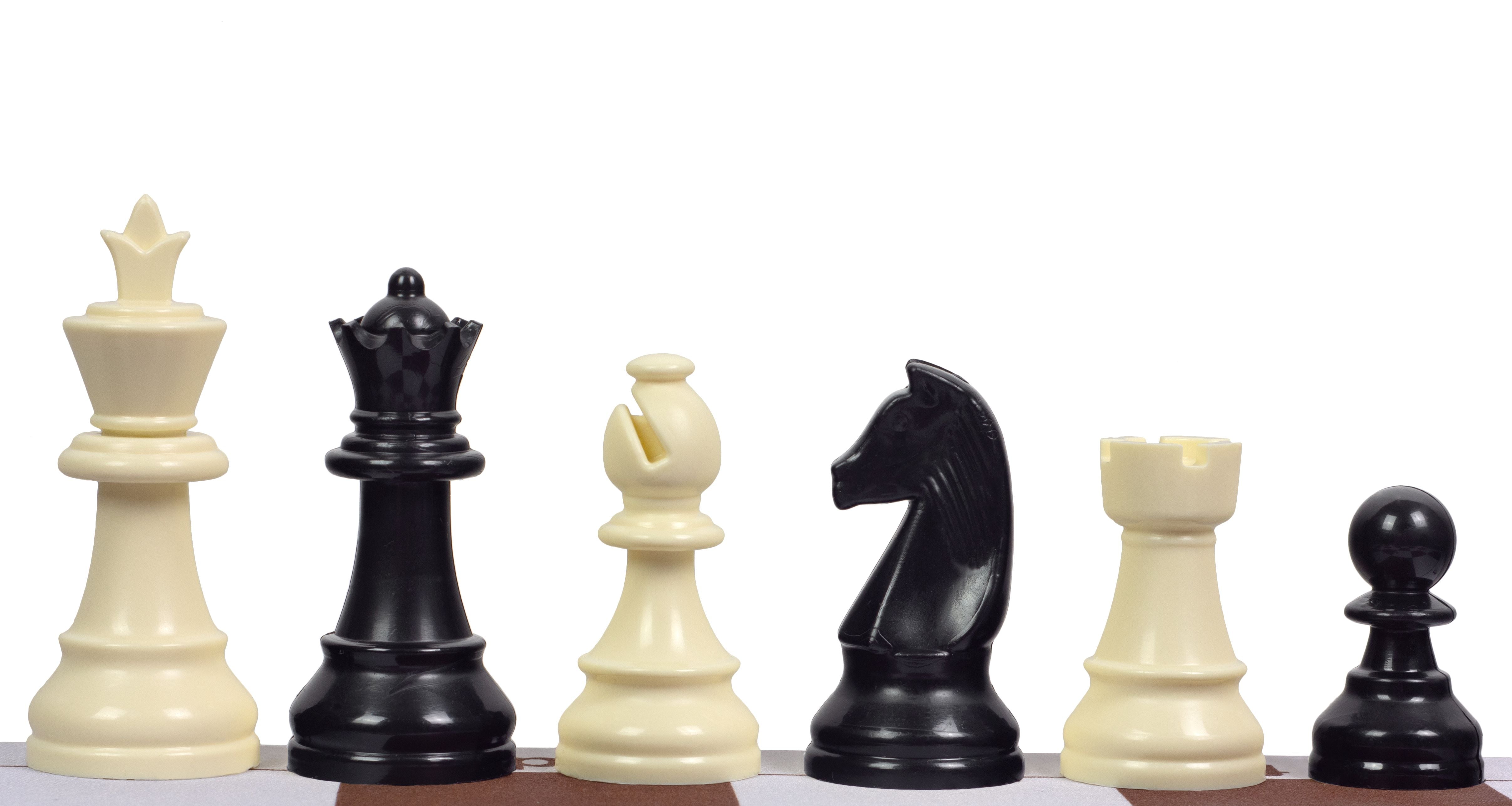 Staunton Schachfiguren, Kunststoff (König 85 mm) - Staunton Schachfiguren, Kunststoff (König 85 mm)