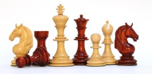 UNICORN PADUK Schach-FIGUREN 4,25 Zoll - UNICORN PADUK Schach-FIGUREN 4,25 Zoll