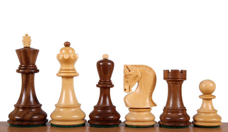 Zagreb Chess Figures Indian Acacia/Buckthorn 3.5 - Zagreb Chess Figures Indian Acacia/Buckthorn 3.5