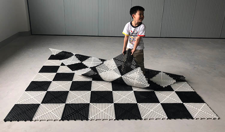 Gummischachbrett für Schach und Dame im Freien/Garten (30 cm Feld) - 33a0f3e986586b8c1d515cd0b8908702