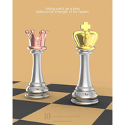 Eleganter Schach-Anhänger Meta[l]morphose - König
