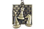 Quadratische Schachmedaille - Gold