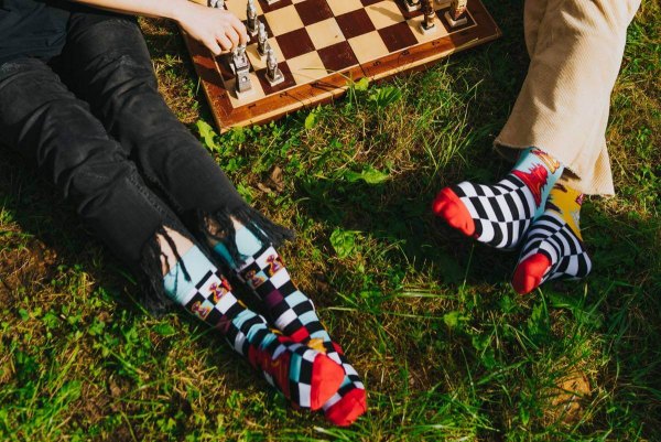 Calcetines de ajedrez Rainbow Socks - talla 47-50 - Calcetines de ajedrez Rainbow Socks - talla 47-50