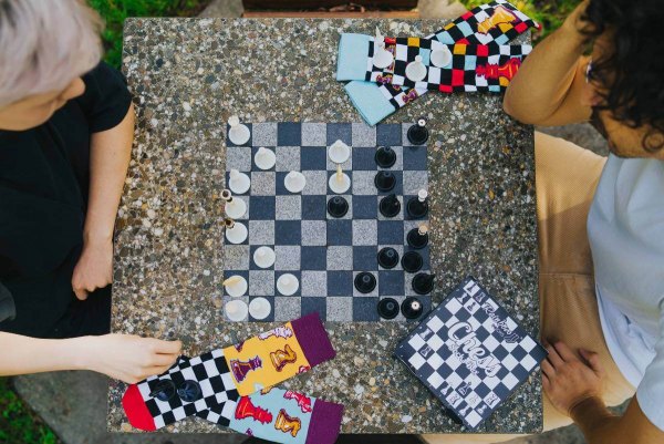 Calcetines de ajedrez Rainbow Socks - talla 47-50 - Calcetines de ajedrez Rainbow Socks - talla 47-50