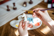 Rohe Schachfiguren #5 zum Selbstbemalen - DIY künstlerische Schachfiguren