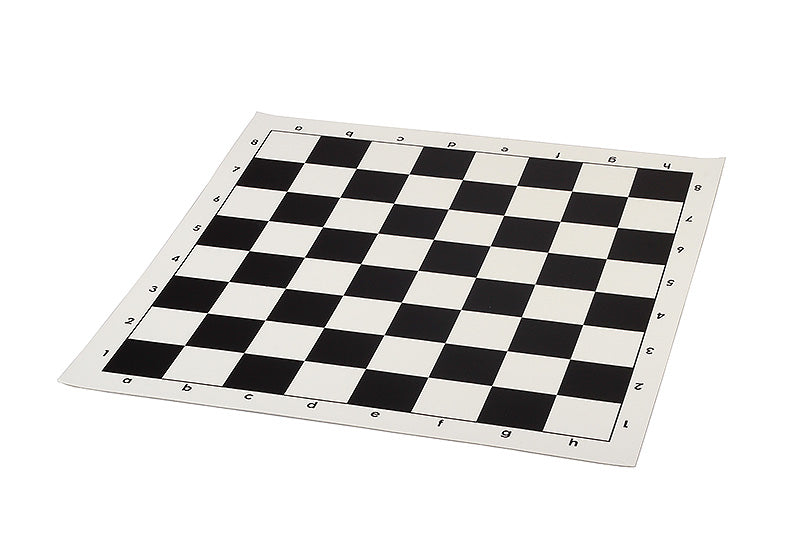Rollbares Vinyl-Schachbrett 4, weiß und schwarz - Rollbares Vinyl-Schachbrett 4, weiß und schwarz