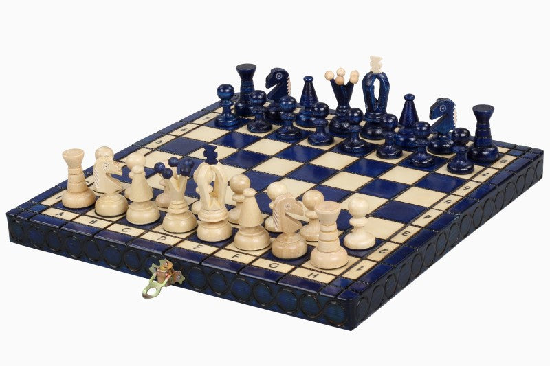 KÖNIGLICHES SCHACH KLEIN, blau - KÖNIGLICHES SCHACH KLEIN, blau