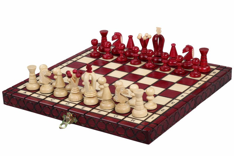 KÖNIGLICHES SCHACH KLEIN, KIRSCH (30x30cm) - KÖNIGLICHES SCHACH KLEIN, KIRSCH (30x30cm)