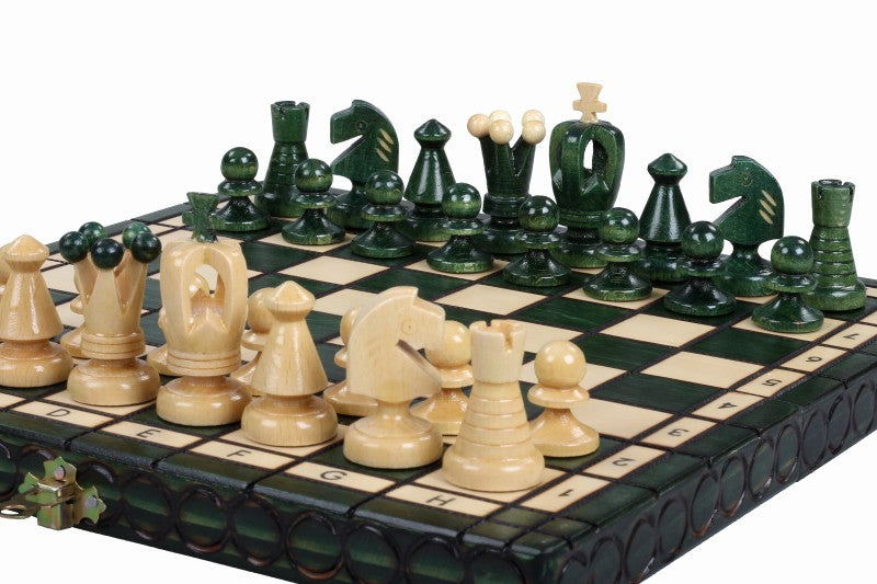KÖNIGLICHES SCHACH KLEIN, GRÜN (30x30cm) - KÖNIGLICHES SCHACH KLEIN, GRÜN (30x30cm)