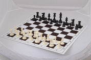 Juego de ajedrez escolar PLUS 2 (10 tableros de ajedrez plegables de plástico con figuras de plástico + 1 tablero de ajedrez de demostración)