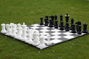 Outdoor-/Gartenschach-Set (König 40 cm) - Figuren + Nylon-Schachbrett