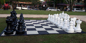 Outdoor-/Gartenschach-Set (König 64 cm) - Figuren + Nylon-Schachbrett