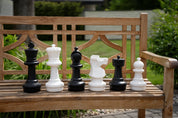 Garten-Mittelschach-Set mit Kunststoffbrett