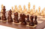 Juego de ajedrez German Walnut | Rey de 98 mm | Casilla de 50 mm | De madera